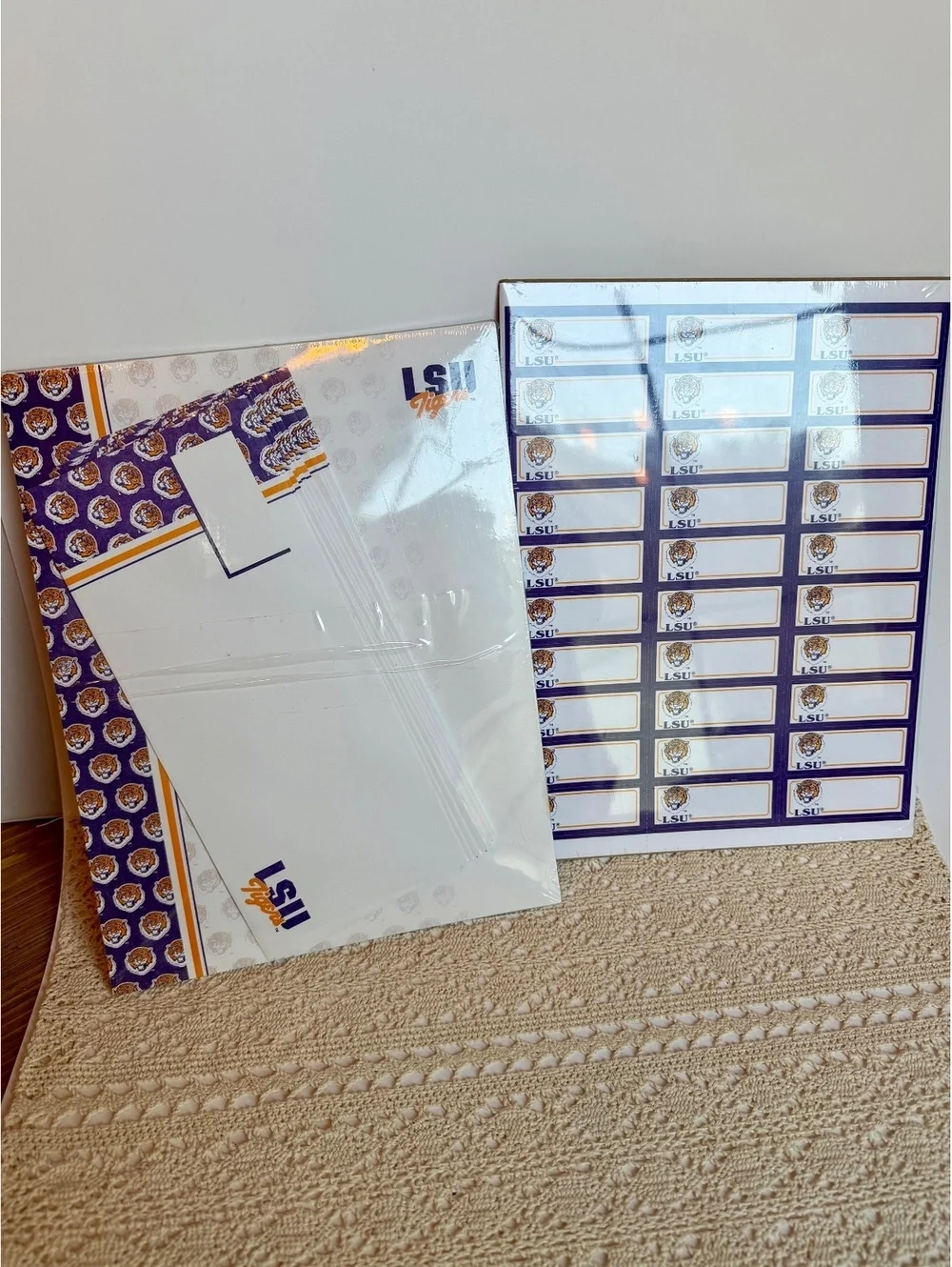 Vintage LSU Tigers Stationery & Address Labels Set Sealed Westwick Paper Co.